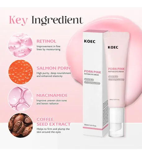 Contorno De Ojos Con Péptidos Pdrn Pink Anti Ojeras 30ml