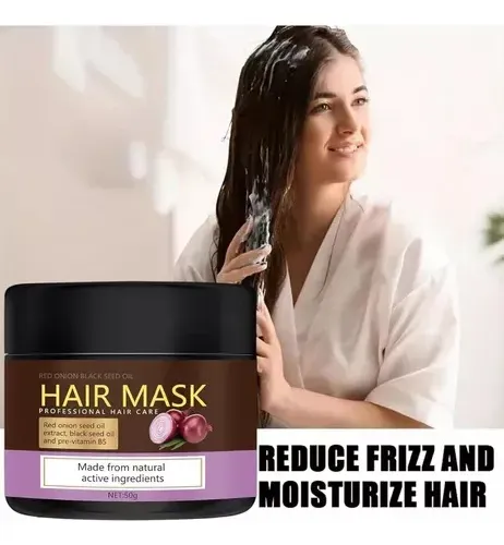 Mascarilla Capilar Con Semillas De Cebolla Negra