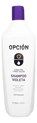 Shampoo 900ml + Máscara 500ml Matizador Violeta Opción