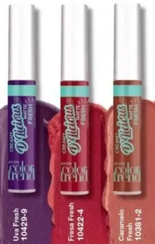 Labial Avon Color Trend Labial Líquido Creamy D´licious Color Fresh Caramelo Fresh