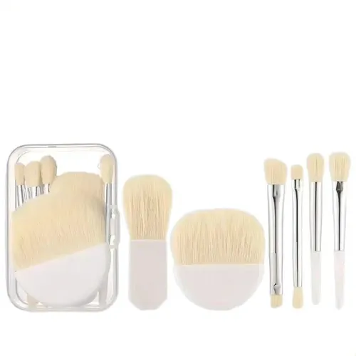Set 6 Mini Brochas De Viaje Para Rostro Y Corrector