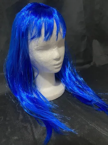 Party Store Lacio largo peluca color azul