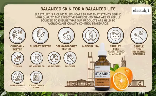Sérum Facial Elastalift Vitamina C Con Ácido Hialurónico 50
