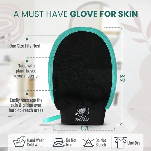 Guante Exfoliante R’gania Para Cuerpo Y Cepillo Espalda
