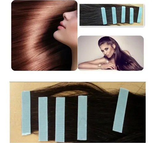 El Reemplazo De La Extensión Del Cabello Con Cinta A