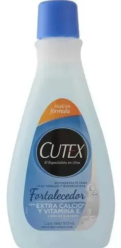 Cutex Quitaesmalte Fortalecedor Vit E Y Calcio X 100ml