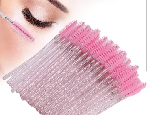 Cepillo Para Maquillaje De Pestañas X 12 Un Mango Color