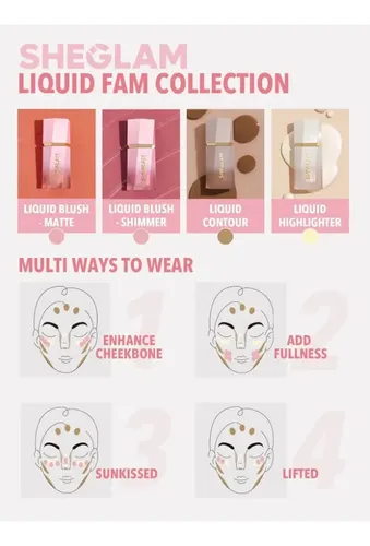 Rubor líquido Sheglam Blush Tom Devoted Liquid Finisher Blush