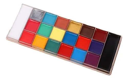 A Paleta De Maquillaje Facial 20 Colores Con Aceite -x
