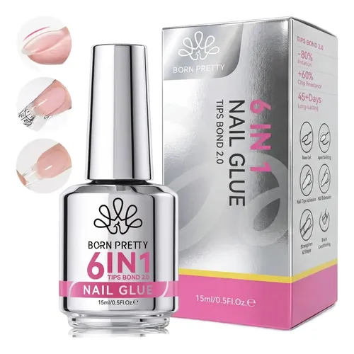 Gel Uñas 6 En 1 Base Y Top Coat 15ml (gm).