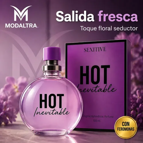 Perfume Mujer Hot Inevitable Feromonas 100ml. +perfumero
