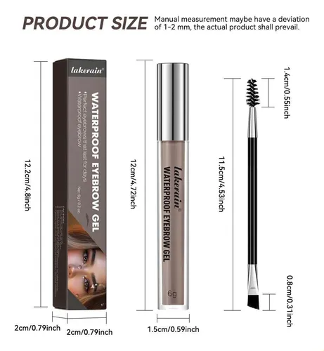 Gel Para Cejas, Resistente Al Agua Y Manchas