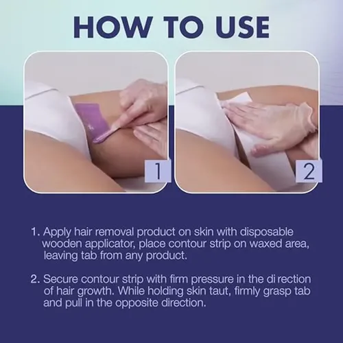 Tiras De Cera De Muselina Ez Grip Satinadas Para Uso Profesi