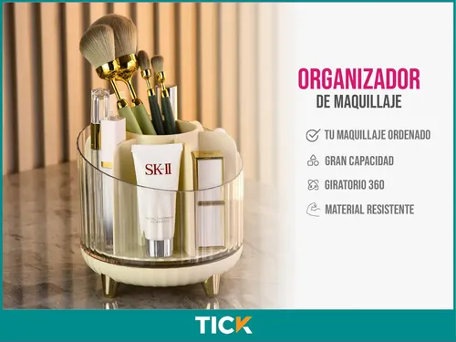 Organizador Maquillaje Porta Cosmético Y Brochas Makeup
