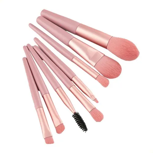 Set 8 Mini Brochas De Viaje Para Base Y Sombras