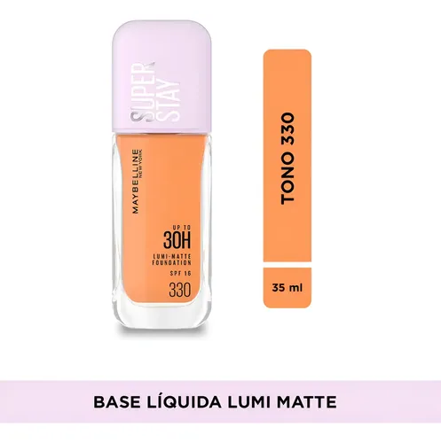 Base Superstay Lumi Matte Maybelline Tono Tono 330