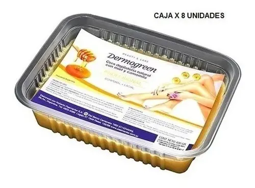Cera Depilatoria Natural C/ Miel Y Camomilla Bandeja X800g