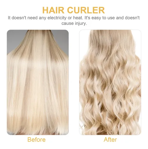Rizadores De Pelo Para Mujer, 6 Unidades, Con Forro Polar Co