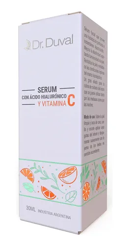 Sérum Con Ácido Hialurónico Y Vitamina C X30ml Dr. Duval