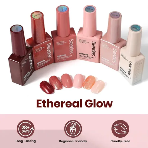 Set Gel Uñas Hema-free Beetles Ethereal Glow