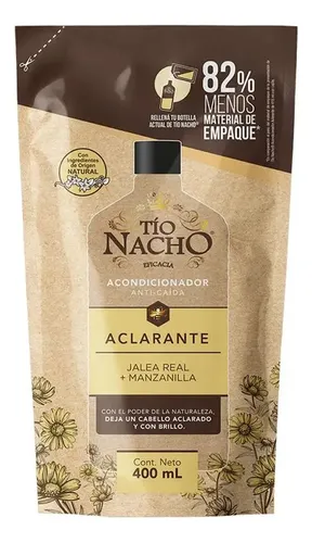 Acondicionador Tio Nacho Recargable Doypack Aclarante 400ml
