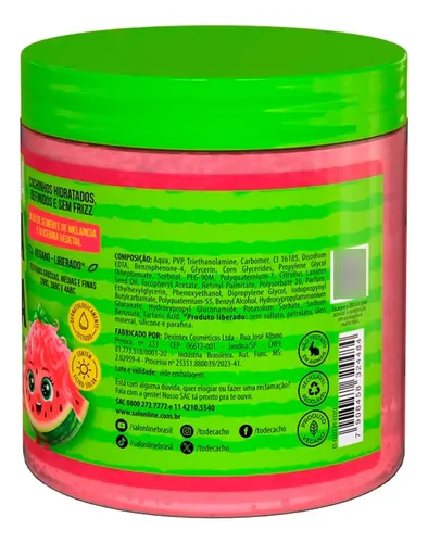 Salon Line To De Cacho Kids Gelatina Anti Frizz Sandia 550gr