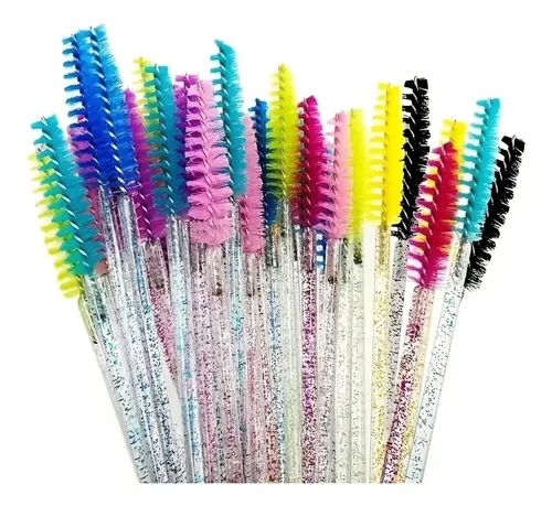 50 Unidades Cepillos Desechables Pestañas Cejas Smlashes