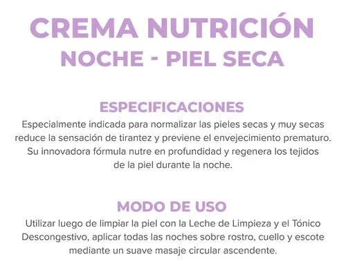 Dermaglos Crema Facial Nutritiva Noche Piel Seca 50grs