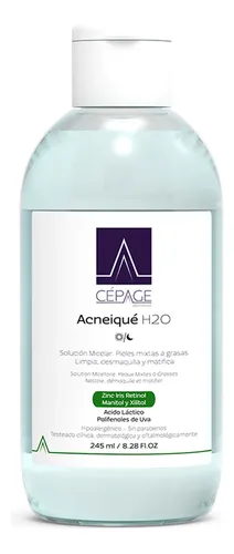 Cepage Acneique H2o Solución Micelar Limpiadora Purificante Desmaquillante Pieles Mixtas A Grasas