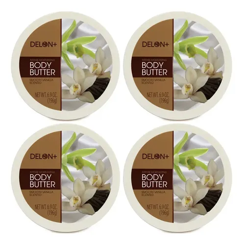Manteca Corporal Delon Intense Hidratante Suave Vainilla 4x