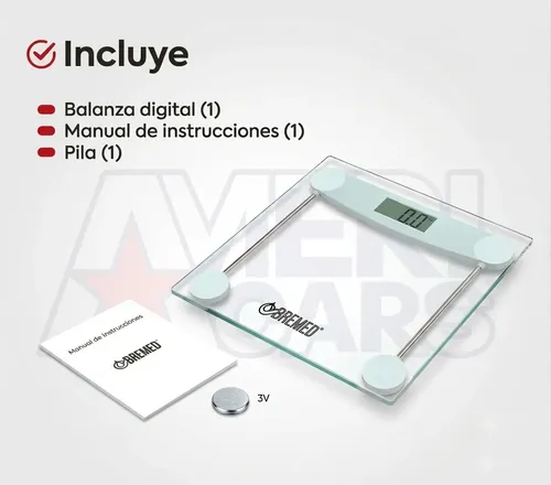 Balanza Digital Baño Bremed 3019 Personal Corporal 180kg