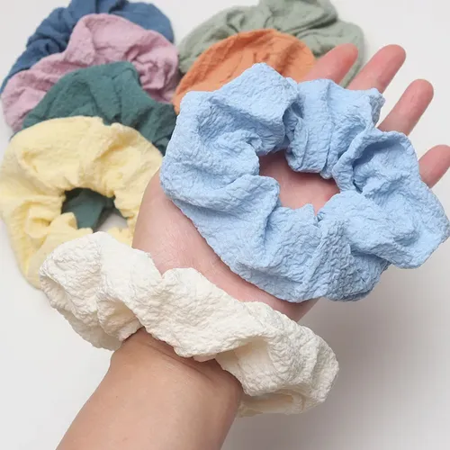 Coleteros De Tela Con Textura Suave, Cintas Multicolores Par