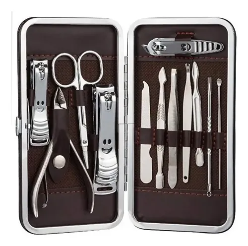 Set Uñas Manicura Pedicura Profesional Piezas Estuche