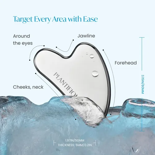 Herramienta Facial Gua Sha De Acero Inoxidable Plantifique