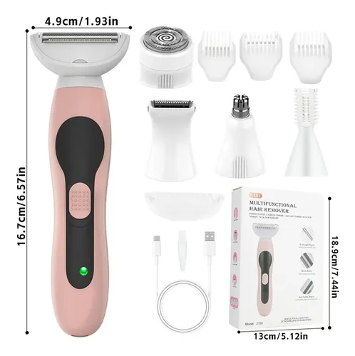 Kit Multifuncional De Depilación Para Mujeres, Recargable