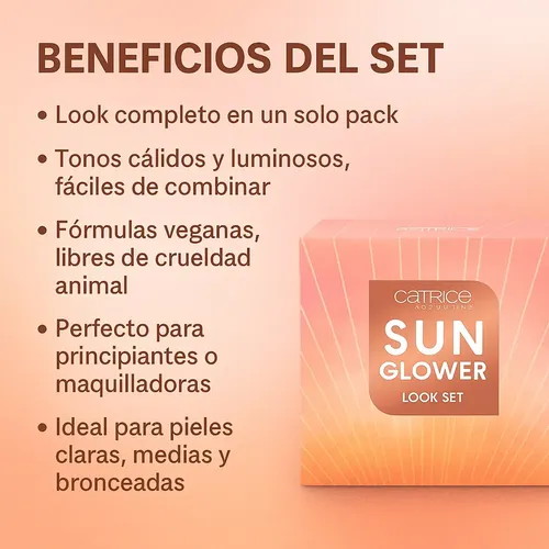 Set De Maquillaje Completo Catrice Sun Glower Combo 7u
