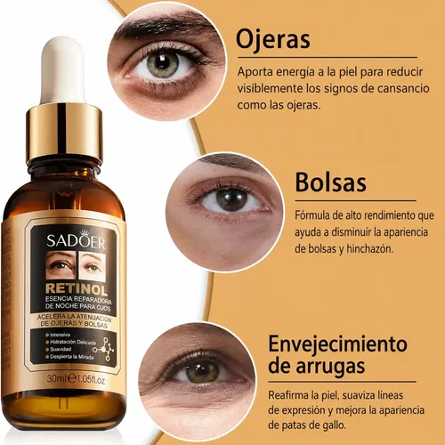 Kit Retinol Contorno Ojos Sérum + Parches Anti Ojeras 60un