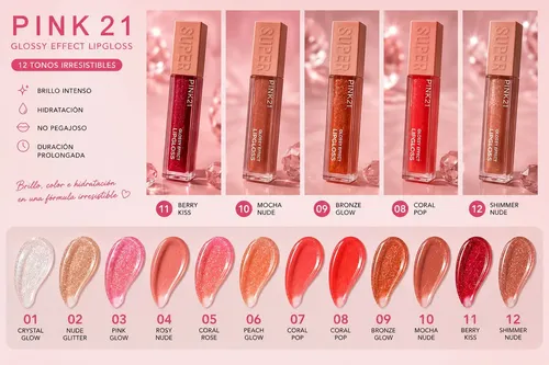 Brillo Labial Super Gloss Hidratante – Pink 21
