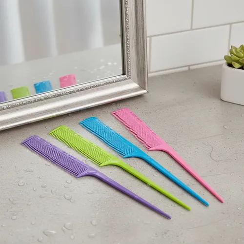 Eurostil 10 Peine De Cola Pua Plastico Colores