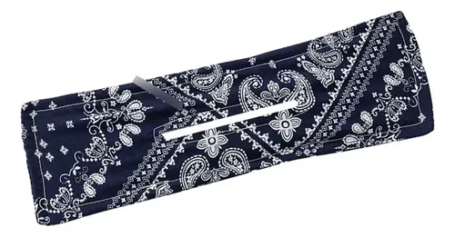 Summer Deft Bun Print Hair Band Wire Impresión En Negro