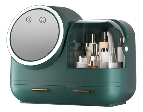 Yinhing Caja De Almacenamiento De Maquillaje Con Espejo De