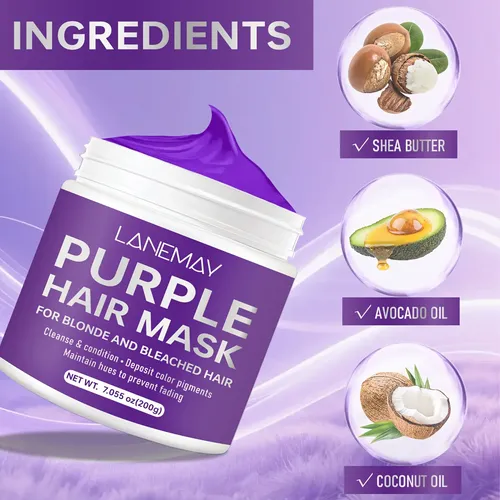 Tratamiento Violeta Para Cabello Rubio Y Dañado