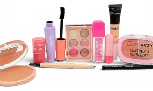 Combo De Maquillaje Basico Economico Tejar Love Crazy