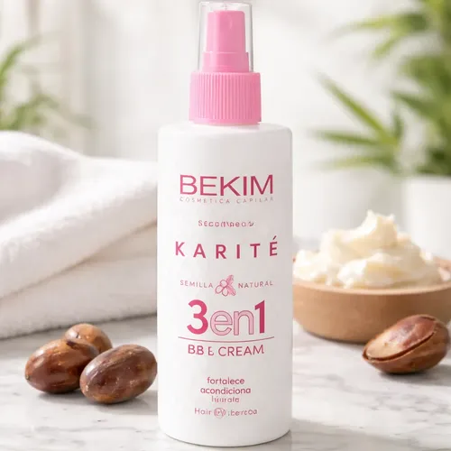 Crema Hidratante Cabello Bb Cream Bekim 3 En 1 Karite 125ml