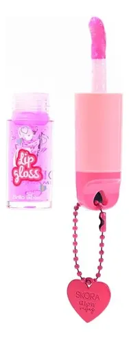 Brillo X24 Llavero Labial Aplicador Skora Make Up Lip Gloss