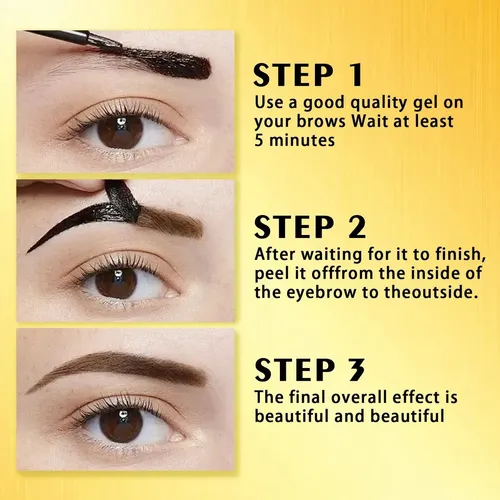 Tinte En Gel Para Cejas Peel Off Tattoo, Fácil De Quitar