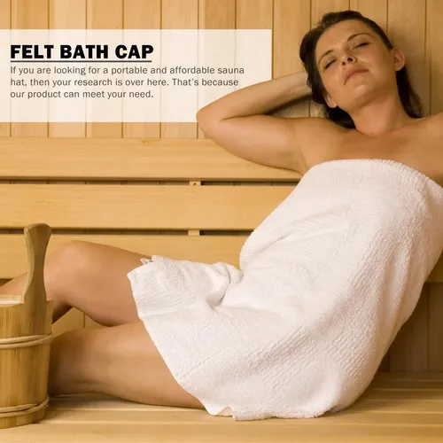 Sombreros Sauna De Fieltro 4pcs Para Vapor O Baño Seco
