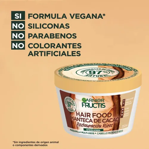 Mascarilla Fructis Hair Food Cacao 350 ml