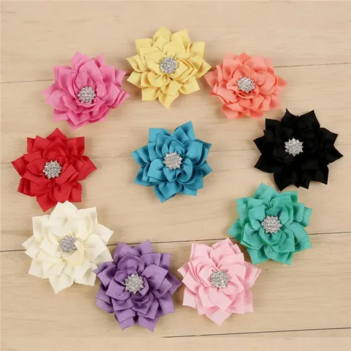 12 Accesorios Para El Pelo Con Forma De Loto (sin Pinzas)