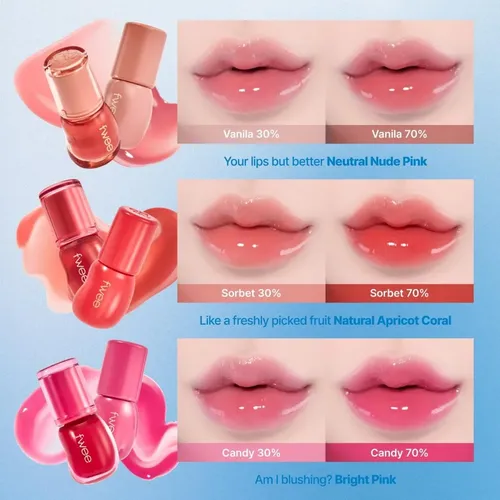 Fwee 3d Gloss Voluminizador 70% K-beauty 04 Red Aengdu